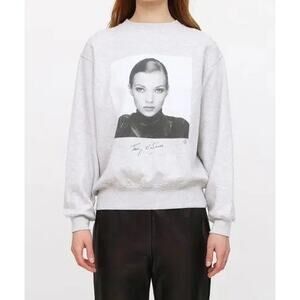 Anine Bing Terry O'Neill Grey Graphic Print Sweatshirt - XS